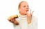 Woman Eating Panettone