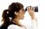 lady looking Through Binoculars