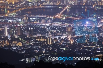 10 Million Dollars Night View. Kobe. Japan Stock Photo