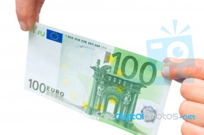 100 Euro Stock Photo