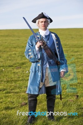 18th Century British Army Officer Stock Photo