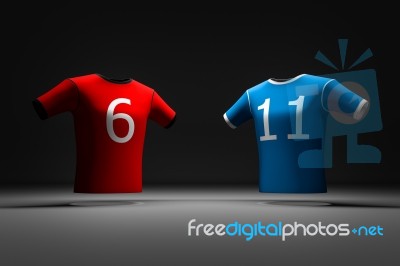 2-color Sports T-shirt Stock Image