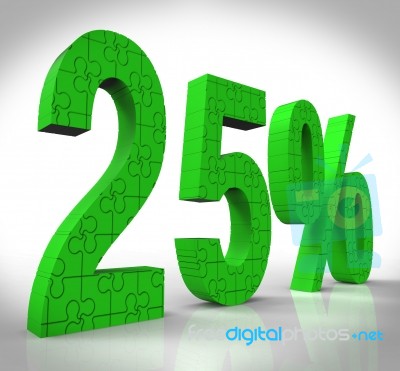 25 Sign Showing Markdown Price And Closeout Stock Image