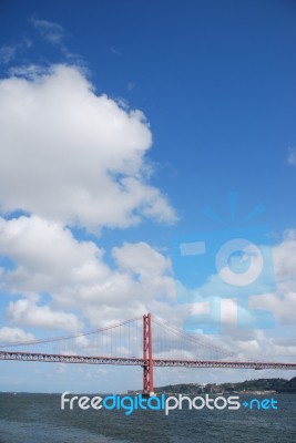 25th April Bridge In Lisbon, Portugal Stock Photo