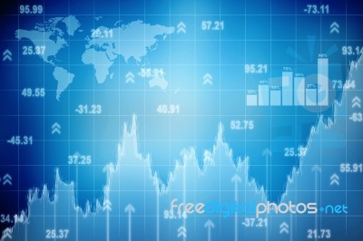 2d Business Graph Stock Image
