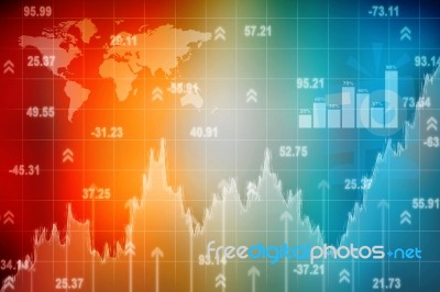 2d Business Graph Stock Image