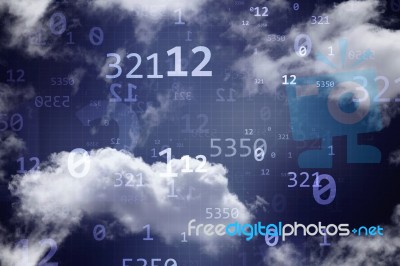 2d Digital Abstract Business Networking Background Stock Image