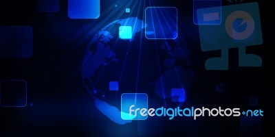 2d Illustration Abstract Futuristic Electronic Circuit Technology Background Stock Image 2d Illustration Abstract Futuristic Electronic Circuit Technology Background Stock Image