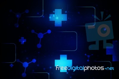 2d Illustration Medical Structure Background Stock Image