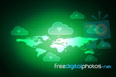 2d Illustration Wifi Symbol Stock Image