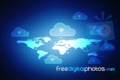 2d Illustration Wifi Symbol Stock Image