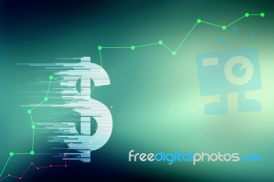 2d Rendering Usd Dollar Symbol  Stock Image