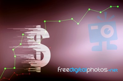 2d Rendering Usd Dollar Symbol  Stock Image