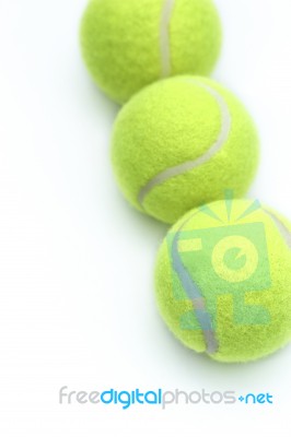 3 Tennis Ball Stock Photo