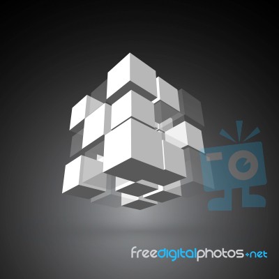 3d Cubic Stock Image
