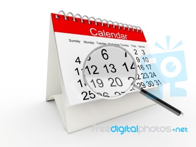 3D Desktop Calendar Stock Image