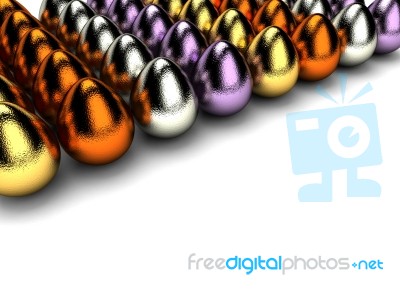 3d Eggs Stock Image