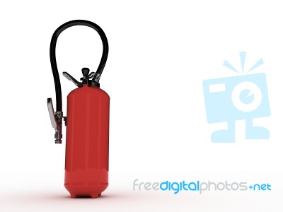 3d Extinguisher Stock Image
