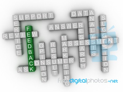 3d Feedback Concept Word Cloud Stock Image