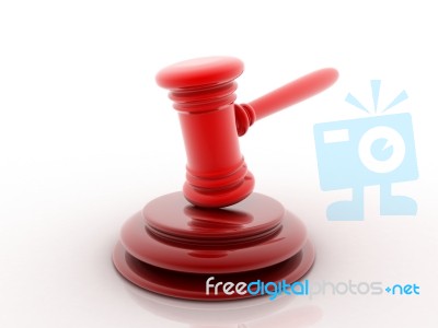 3d Gavel  Stock Image