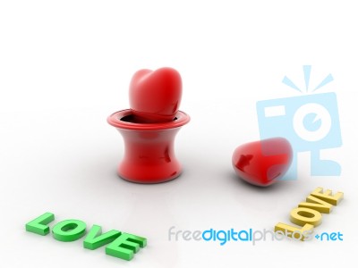 3d Heart Stock Image