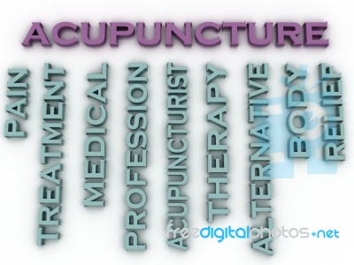3d Image Acupuncture Issues Concept Word Cloud Background Stock Image 3d Image Acupuncture Issues Concept Word Cloud Background Stock Image