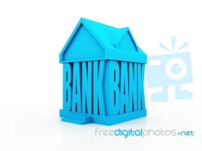 3d Image Bank Concept Stock Image