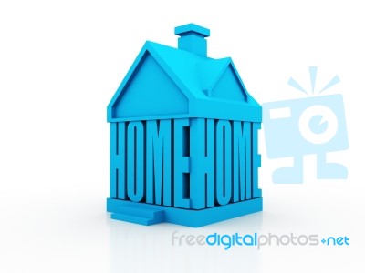 3d Image Home Concept Stock Image