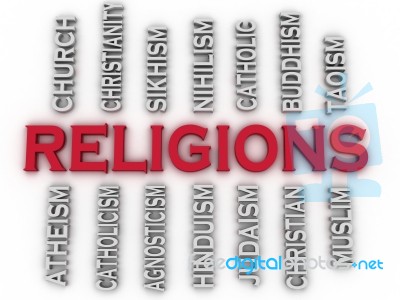 3d Image Major Religions Of The World Issues Concept Word Cloud Stock Image 3d Image Major Religions Of The World Issues Concept Word Cloud Stock Image