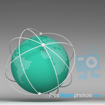 3d Image Of  Networking Stock Image