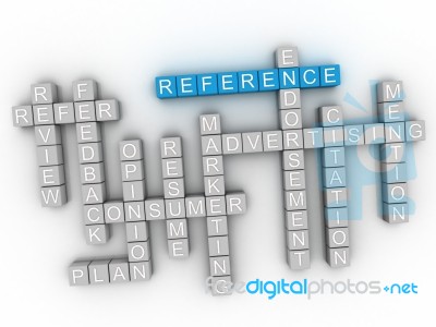 3d Image Reference Issues Concept Word Cloud Background Stock Image