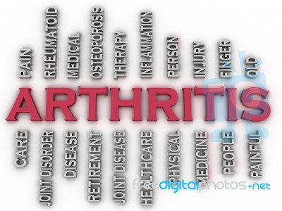 3d Imagen Arthritis  Issues Concept Word Cloud Background Stock Image