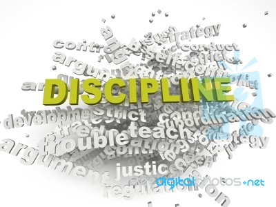 3d Imagen Discipline Issues Concept Word Cloud Background Stock Image