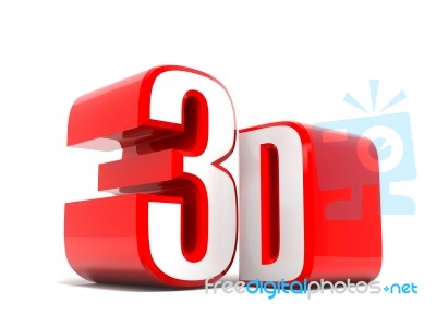 3d Logo On A White Background Stock Image