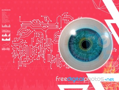 3d Medical Illustration Of The Eye Stock Image