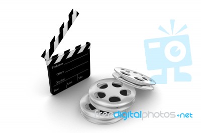 3d Movie Objects Stock Image