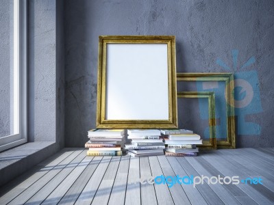 3d Photo Frame Stock Image