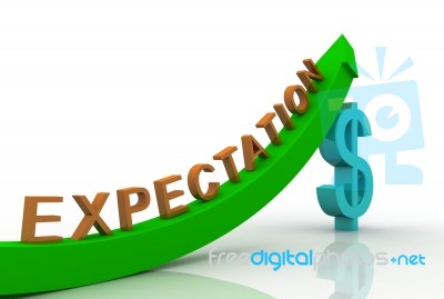 3d Render Business Graph Stock Image