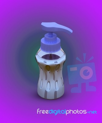 3d Render Hand Sanitizer Stock Image