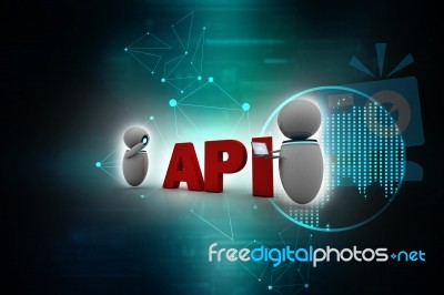 3d Rendering Application Programming Interface Stock Image