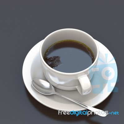 3d Rendering Cup Of Coffee Stock Image