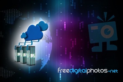 3d Rendering Database Storage Data Base Stock Image