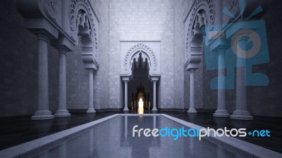 3d Rendering Image Of Modern Islamic Style Stock Photo