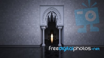 3d Rendering Image Of Modern Islamic Style Stock Photo
