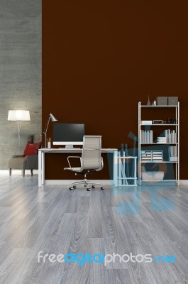 3d Rendering Interior Scene Stock Image