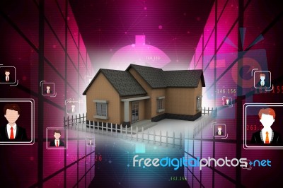 3d Rendering Real Estate Industry Stock Image