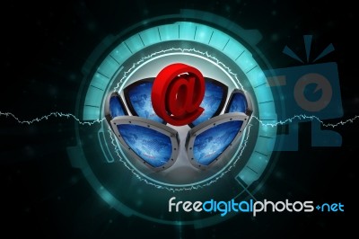 3d Rendering Spam Shield Stock Image
