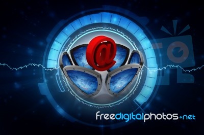 3d Rendering Spam Shield Stock Image