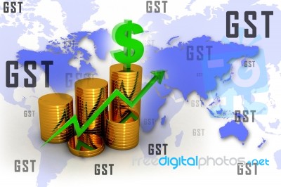 3d Rendering Stock Market Online Business Concept Stock Image