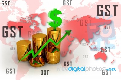 3d Rendering Stock Market Online Business Concept Stock Image